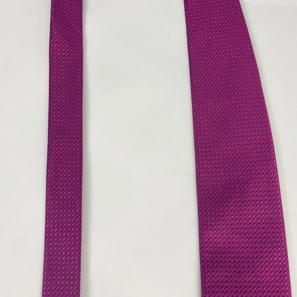 Robert Talbott Best of Class Necktie Magenta Purple Woven Silk Tie Formal Bright